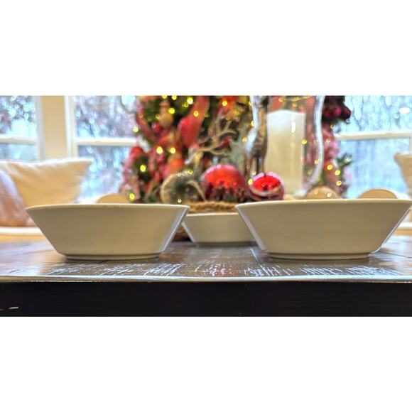 Royal Seasons Snowman Stoneware 5pc Soup Cereal Salad Bowls Holiday 6.75 In - Picture 5 of 7